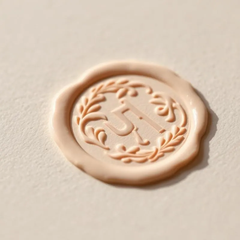 Wax seal design sample