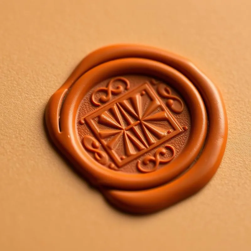 Wax seal design sample